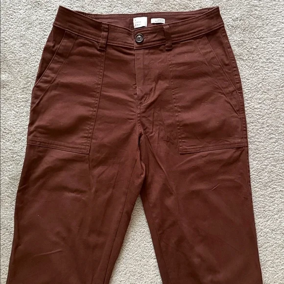 a new day brown “ stretch elastizado “ pant, mom style cut, size 6 - Picture 3 of 5